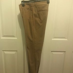 Tan colored Express Ankle Pants